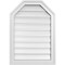 Ekena Millwork Octagonal Top Surface Mount PVC Gable Vent w/ 2"W x 1-1/2"P Brickmould Frame, 20"W x 28"H GVPOT20X2802SF - alternate 1